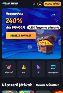 winshark kaszinó online