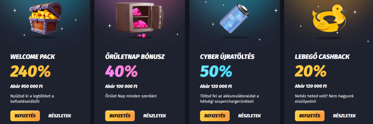 winshark kaszinó bónusz