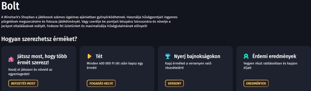 Winshark Casino Bónusz Bolt