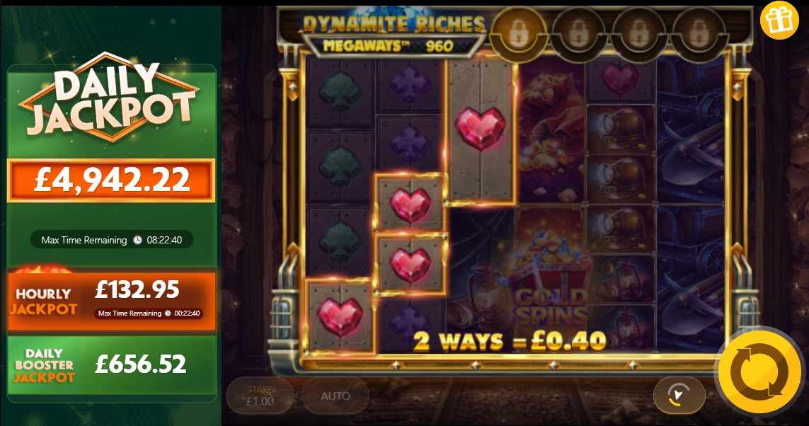 play dynamite riches megaways