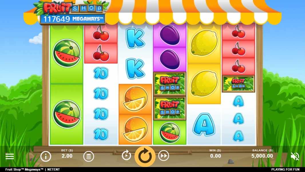 fruit shop megaways demo